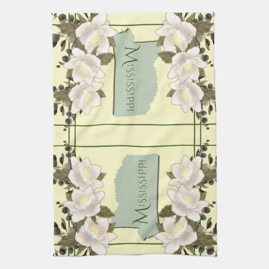 Mississippi Magnolia Kitchen Towel Theedoek (Verticaal)