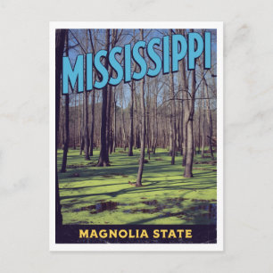 Mississippi Magnolia Staat Bayou Moeras Briefkaart