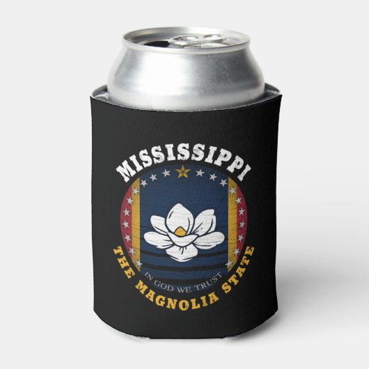 MISSISSIPPI MAGNOLIA STATE FLAG BLIKJESKOELER (Blikje Voorkant)