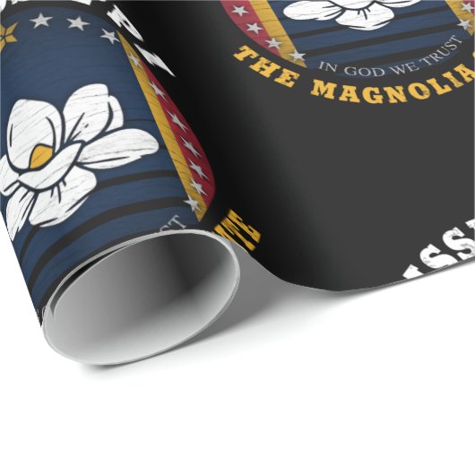 MISSISSIPPI MAGNOLIA STATE FLAG CADEAUPAPIER (Rol Hoek)