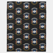 MISSISSIPPI MAGNOLIA STATE FLAG FLEECE DEKEN (Voorkant)