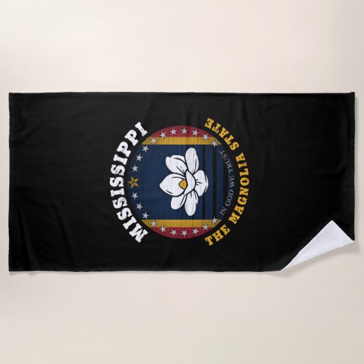 MISSISSIPPI MAGNOLIA STATE FLAG STRANDLAKEN (Voorkant)