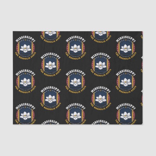 MISSISSIPPI MAGNOLIA STATE FLAG TISSUEPAPIER (Voorkant)