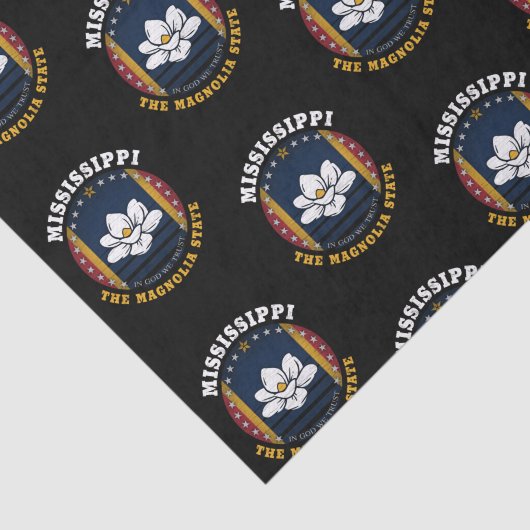 MISSISSIPPI MAGNOLIA STATE FLAG TISSUEPAPIER (Detail)
