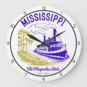 Mississippi Magnolia State Rivierboot Grote Klok (Voorkant)