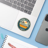 Mississippi Magnolia State Souvenir  Sticker (Laptop met iPhone)