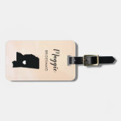 Mississippi Map Bagagelabel, Wedding Party Welcome Bagagelabel (Voorkant horizontaal)