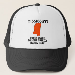 Mississippi - Mark Twain Vocht Hier Tegen Grizzlyb Trucker Pet