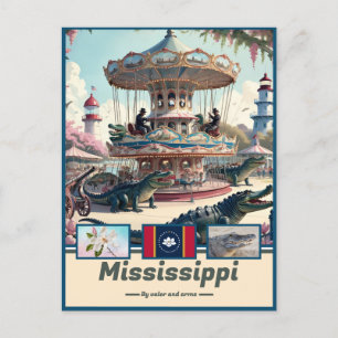 Mississippi Marvels & Motto Briefkaart
