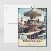Mississippi Marvels & Motto Briefkaart (Voorkant / Achterkant)