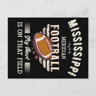 Mississippi Meridian American Football Briefkaart