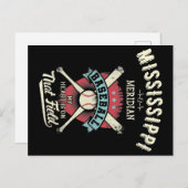 Mississippi Meridian Baseball Briefkaart (Voorkant / Achterkant)