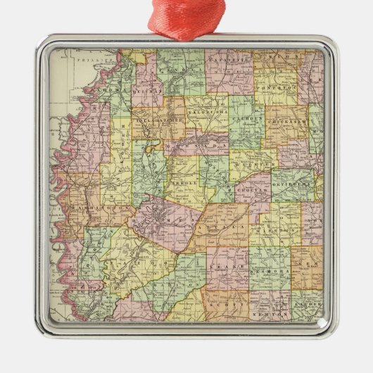 Mississippi Metalen Ornament (Voorkant)