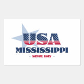 Mississippi Mijn thuisstaat Sticker (Voorkant)