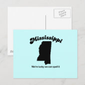 Mississippi Motto - Spell it it Briefkaart (Voorkant / Achterkant)