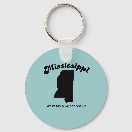 Mississippi Motto - Spell it it Sleutelhanger (Voorkant)