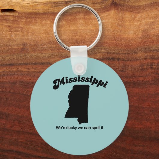 Mississippi Motto - Spell it it Sleutelhanger (Voorkant)