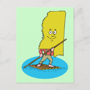 Mississippi MS Vintage Travel Souvenir Briefkaart