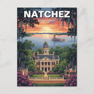 Mississippi Natchez Travel Briefkaart