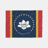 mississippi nieuwe vlag vs verenigde staten americ fleece deken (Voorkant (Horizontaal))