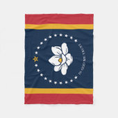 mississippi nieuwe vlag vs verenigde staten americ fleece deken (Voorkant)