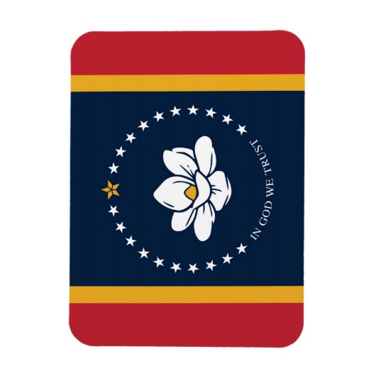 mississippi nieuwe vlag vs verenigde staten americ magneet (Verticaal)