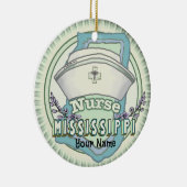 Mississippi Nurse Keramisch Ornament (Rechts)