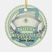 Mississippi Nurse Keramisch Ornament (Voorkant)