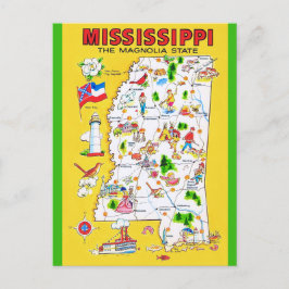 Mississippi Oude Kaart Ansichtkaart