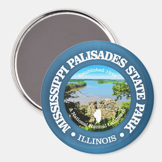 Mississippi Palisades SP Magneet (Voorkant / Achterkant)