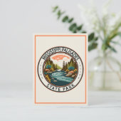 Mississippi Palisades State Park Illinois Badge Briefkaart (Staand voorkant)