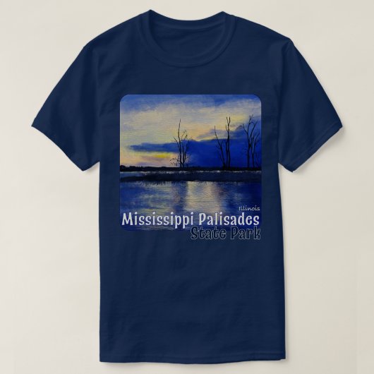 Mississippi Palisades State Park Illinois T-shirt (Design voorkant)