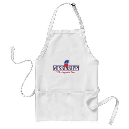 Mississippi Patriotic Apron Standaard Schort (Voorkant)
