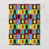 Mississippi Pattern Pop Art Briefkaart (Voorkant)