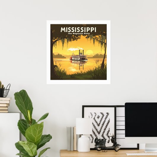  Mississippi Poster (Thuiskantoor)