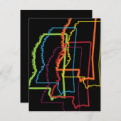 mississippi pride blur kaart (Voorkant / Achterkant)