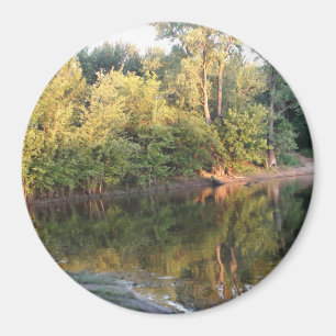 Mississippi Reflection Photo Magnet