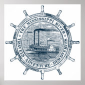 Mississippi Reizen. Adventure. Ontdekking Poster (Voorkant)