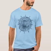 Mississippi Reizen. Adventure. Ontdekking T-shirt (Voorkant)