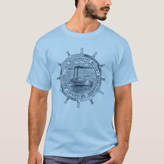 Mississippi Reizen. Adventure. Ontdekking T-shirt (Voorkant)