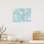 Mississippi River 18 x 24 Poster (Keuken)