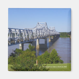 Mississippi River Bridge Magneten
