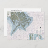 Mississippi River Delta LA MS briefkaart (Voorkant / Achterkant)