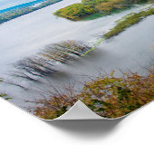 Mississippi River en Wooded Bluffs Poster (Hoek)