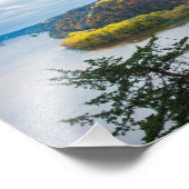 Mississippi River en Woodlands in het najaar Foto Afdruk (Hoek)