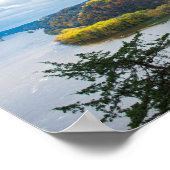 Mississippi River en Woodlands in het najaar Poster (Hoek)