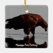 Mississippi River Flyway: Vliegbaan dromen Keramisch Ornament (Voorkant)