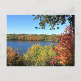 Mississippi River, herfst, Briefkaart