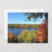 Mississippi River, herfst, Briefkaart (Voorkant / Achterkant)