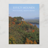Mississippi River, Herfst Foliage, Effigy Mounds,  Briefkaart (Voorkant)